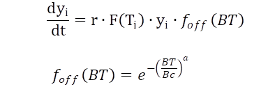 Exponentielles Wachstum mit Stoppterm